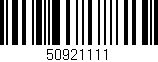 Código de barras (EAN, GTIN, SKU, ISBN): '50921111'
