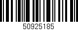Código de barras (EAN, GTIN, SKU, ISBN): '50925185'