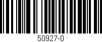 Código de barras (EAN, GTIN, SKU, ISBN): '50927-0'