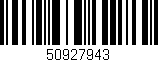 Código de barras (EAN, GTIN, SKU, ISBN): '50927943'