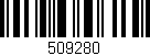 Código de barras (EAN, GTIN, SKU, ISBN): '509280'