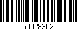 Código de barras (EAN, GTIN, SKU, ISBN): '50928302'