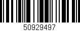Código de barras (EAN, GTIN, SKU, ISBN): '50929497'