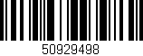 Código de barras (EAN, GTIN, SKU, ISBN): '50929498'