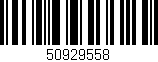 Código de barras (EAN, GTIN, SKU, ISBN): '50929558'