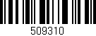Código de barras (EAN, GTIN, SKU, ISBN): '509310'