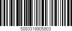 Código de barras (EAN, GTIN, SKU, ISBN): '5093318905803'