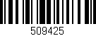 Código de barras (EAN, GTIN, SKU, ISBN): '509425'