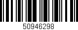 Código de barras (EAN, GTIN, SKU, ISBN): '50946298'