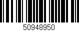 Código de barras (EAN, GTIN, SKU, ISBN): '50948950'