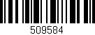 Código de barras (EAN, GTIN, SKU, ISBN): '509584'