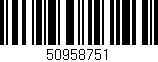 Código de barras (EAN, GTIN, SKU, ISBN): '50958751'