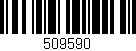 Código de barras (EAN, GTIN, SKU, ISBN): '509590'