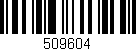 Código de barras (EAN, GTIN, SKU, ISBN): '509604'