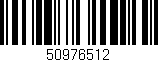 Código de barras (EAN, GTIN, SKU, ISBN): '50976512'