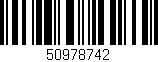 Código de barras (EAN, GTIN, SKU, ISBN): '50978742'