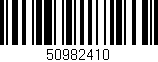 Código de barras (EAN, GTIN, SKU, ISBN): '50982410'
