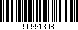 Código de barras (EAN, GTIN, SKU, ISBN): '50991398'