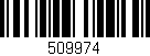 Código de barras (EAN, GTIN, SKU, ISBN): '509974'
