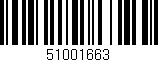 Código de barras (EAN, GTIN, SKU, ISBN): '51001663'