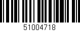 Código de barras (EAN, GTIN, SKU, ISBN): '51004718'