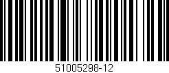 Código de barras (EAN, GTIN, SKU, ISBN): '51005298-12'