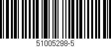 Código de barras (EAN, GTIN, SKU, ISBN): '51005298-5'