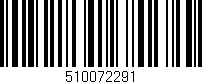 Código de barras (EAN, GTIN, SKU, ISBN): '510072291'
