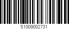 Código de barras (EAN, GTIN, SKU, ISBN): '51009002731'