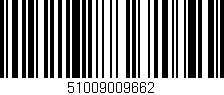 Código de barras (EAN, GTIN, SKU, ISBN): '51009009662'