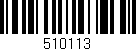 Código de barras (EAN, GTIN, SKU, ISBN): '510113'