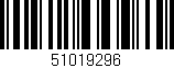 Código de barras (EAN, GTIN, SKU, ISBN): '51019296'
