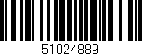 Código de barras (EAN, GTIN, SKU, ISBN): '51024889'