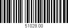Código de barras (EAN, GTIN, SKU, ISBN): '51028.00'