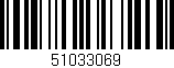 Código de barras (EAN, GTIN, SKU, ISBN): '51033069'