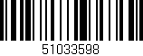 Código de barras (EAN, GTIN, SKU, ISBN): '51033598'