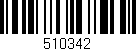 Código de barras (EAN, GTIN, SKU, ISBN): '510342'