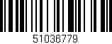 Código de barras (EAN, GTIN, SKU, ISBN): '51036779'