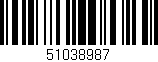 Código de barras (EAN, GTIN, SKU, ISBN): '51038987'