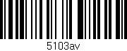 Código de barras (EAN, GTIN, SKU, ISBN): '5103av'