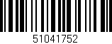 Código de barras (EAN, GTIN, SKU, ISBN): '51041752'