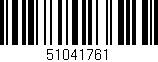 Código de barras (EAN, GTIN, SKU, ISBN): '51041761'