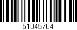 Código de barras (EAN, GTIN, SKU, ISBN): '51045704'
