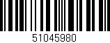 Código de barras (EAN, GTIN, SKU, ISBN): '51045980'