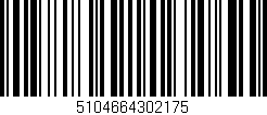 Código de barras (EAN, GTIN, SKU, ISBN): '5104664302175'