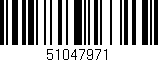 Código de barras (EAN, GTIN, SKU, ISBN): '51047971'
