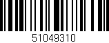 Código de barras (EAN, GTIN, SKU, ISBN): '51049310'