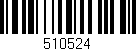 Código de barras (EAN, GTIN, SKU, ISBN): '510524'