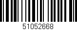 Código de barras (EAN, GTIN, SKU, ISBN): '51052668'