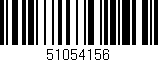 Código de barras (EAN, GTIN, SKU, ISBN): '51054156'